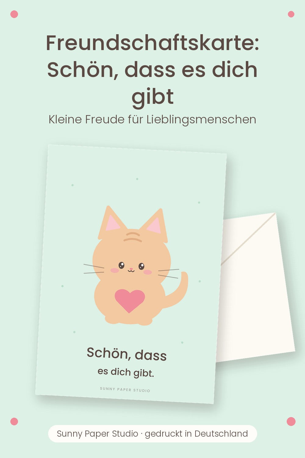 Freundschaftskarte mit Katze