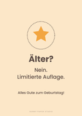Lustige Geburtstagskarte – Vorderseite