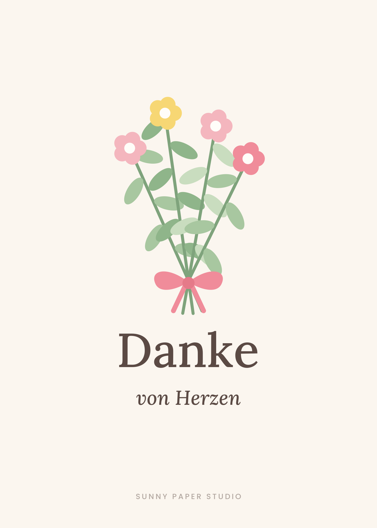 Motiv 3: Danke floral