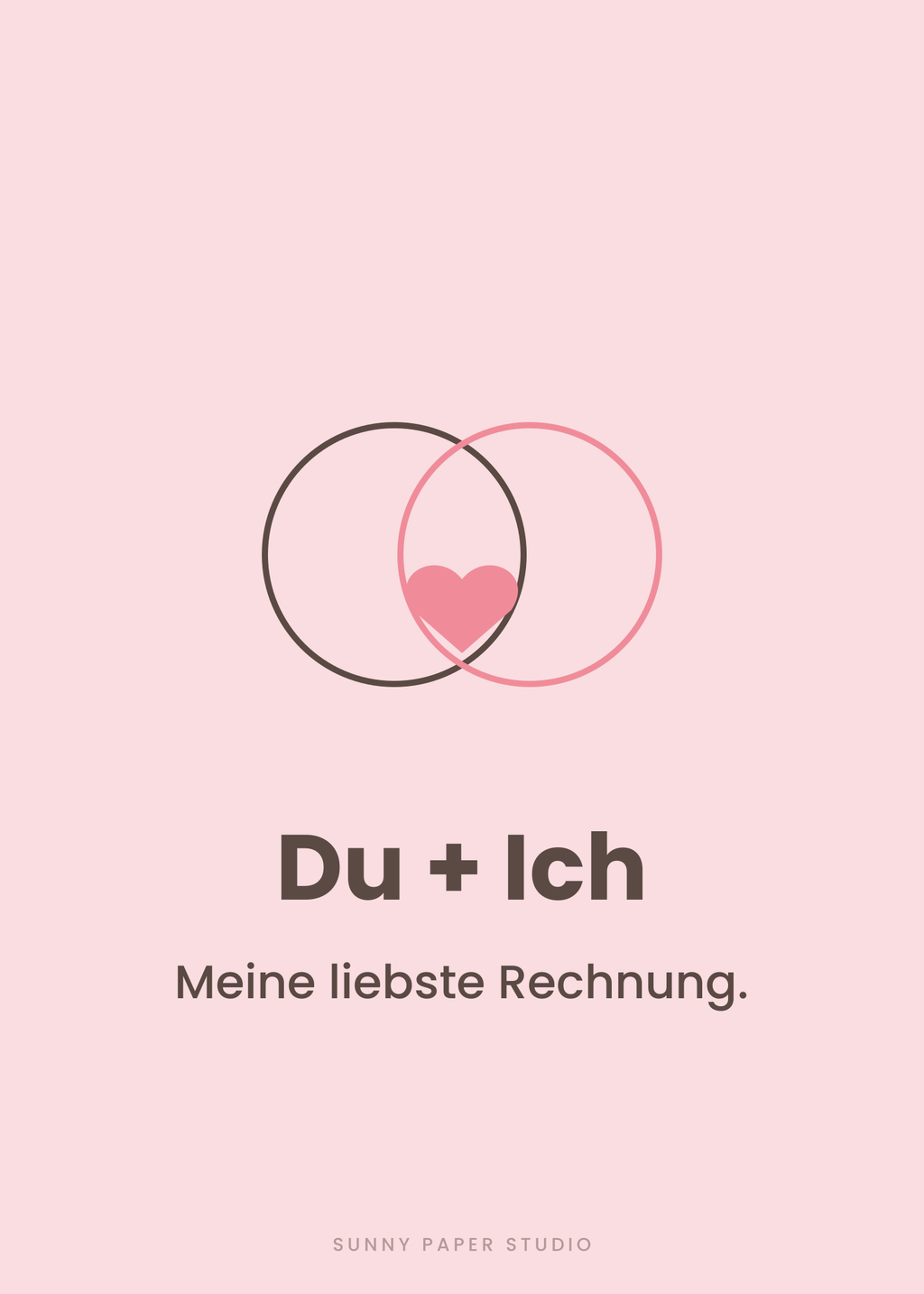 Liebeskarte Du + Ich – Vorderseite