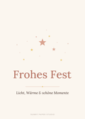 Weihnachtskarte elegant „Frohes Fest“ – Motiv