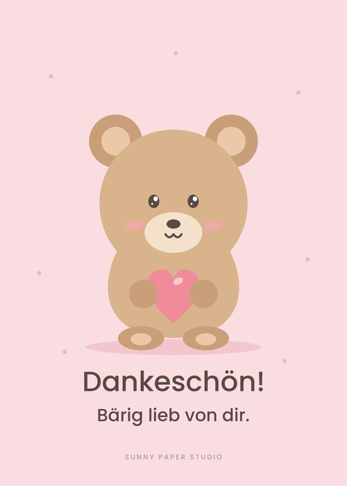 Motiv 1: Danke Bär