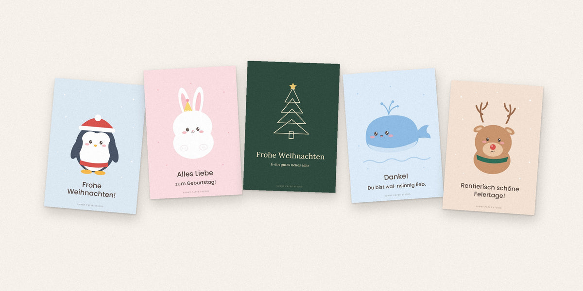 Briefkarten von Sunny Paper Studio