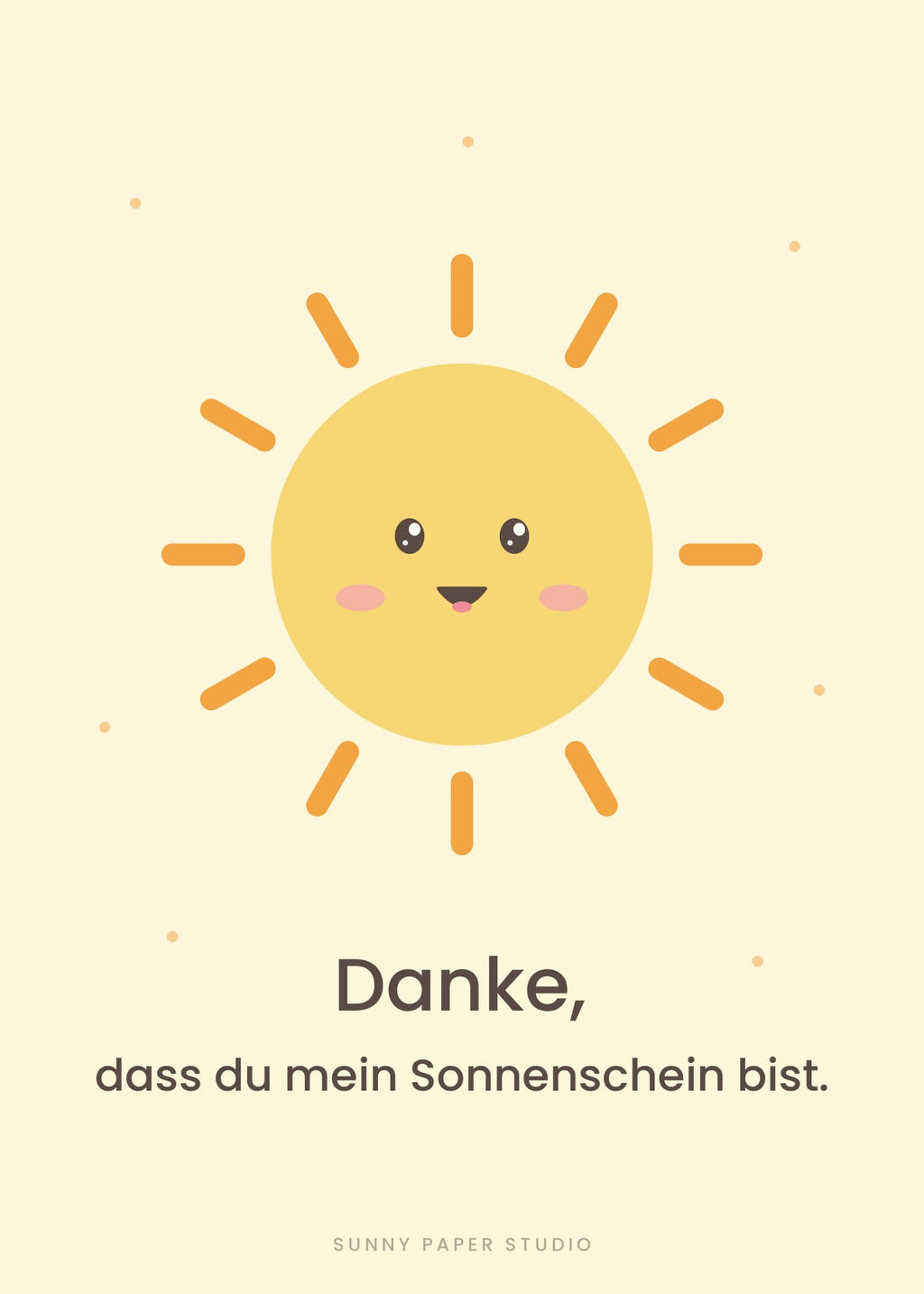 Kunstdruck Sonne – Mein Sonnenschein – Motiv