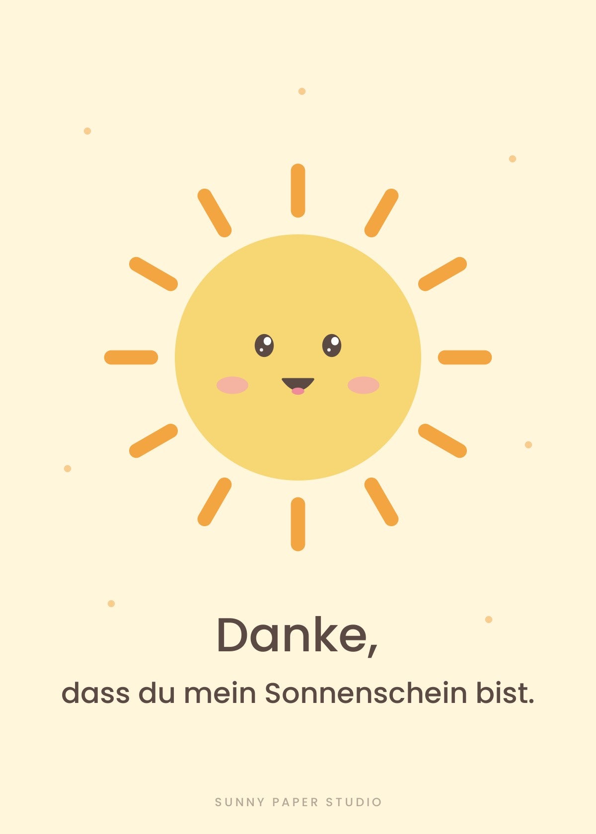 Kunstdruck Sonne – Mein Sonnenschein – Motiv